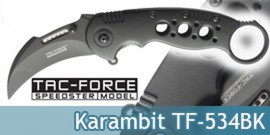 Couteau Karambit Tac Force TF-534BK Master Cutlery