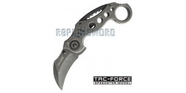 Couteau Karambit Gris Tac Force TF-578SW