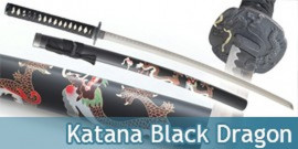 Katana Decoration Black Dragon Epee Sabre