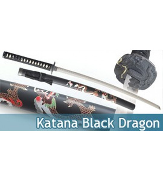 Katana Decoration Black Dragon Epee Sabre