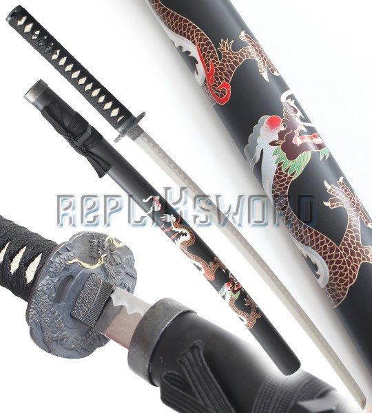 Katana Decoration Black Dragon Epee Sabre