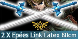 Zelda 2X Epees de Link Latex 80cm Model Enfant