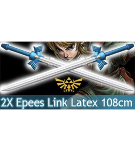Zelda 2X Epées Link Latex Mousse Master Sword Excalibur