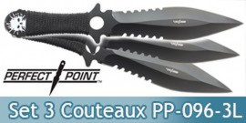 Set 3 Couteaux Perfect Point PP-096-3LBK
