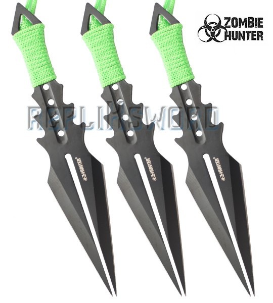 Set 3 Couteaux de Lancer Zombie Hunter ZB-136-3