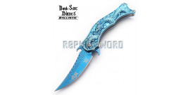 Couteau Dragon Blue DS-A019BL Master Cutlery