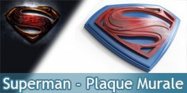 Plaque Murale Superman Man of Steel NN4518