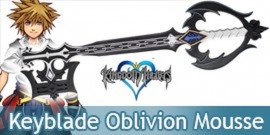 Kingdom Hearts Keyblade Oblivion Sora Mousse Latex