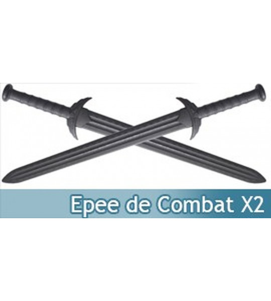 2X Glaive de Combat Romain Polypropylene Epee