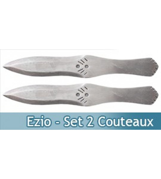 Ezio - Set 2 Couteaux a lancer Reproduction