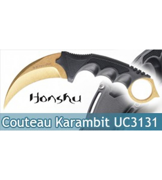 Couteau Karambit Honhsu UC3131 Gold Editon