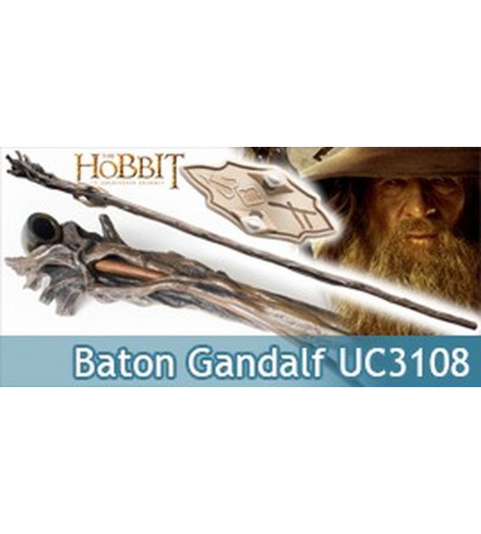 Le Hobbit Baton Gandalf Le Gris + Pipe UC3108 United Cutlery