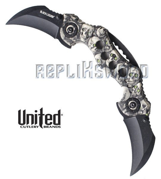 Couteau Double Lame Karambit BV196 Black Legion Couteau Double Lame Karambit BV196 Black Legion