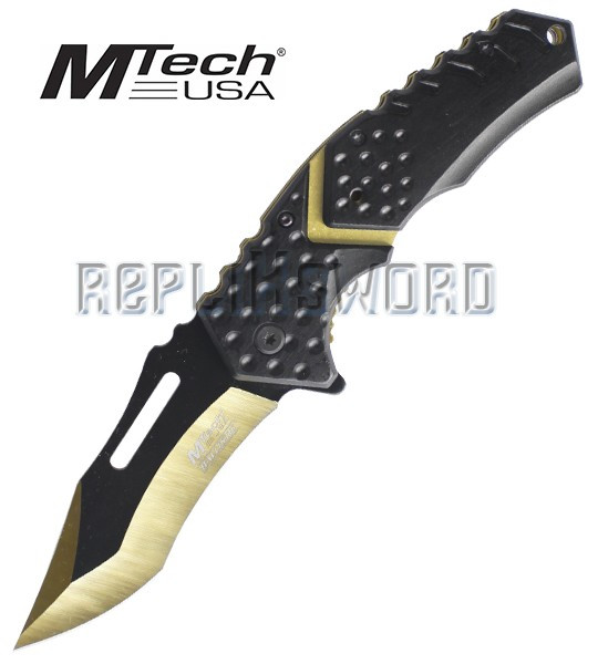 Couteau Pliant Gold Black MT-A920GD Mtech USA