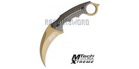 Couteau Karambit Mtech USA MX-8140BN Gold Edition