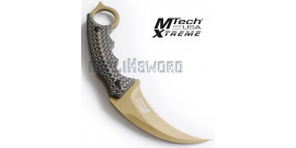 Couteau Karambit Mtech USA MX-8140BN Gold Edition