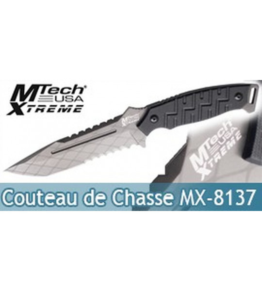 Couteau de Chasse Mtech USA Xtreme MX-8137BK