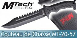 Couteau de Chasseur Poignard Mtech MT-20-57BK