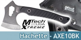 Hachette Mtech USA Xtreme Hache Camping MX-AXE10BK