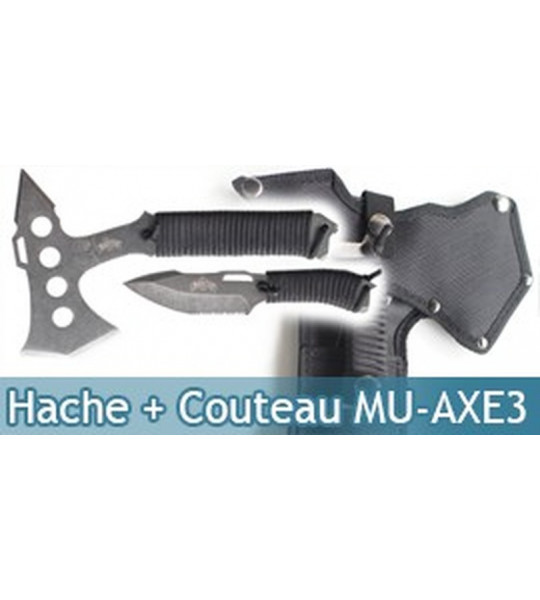 Set Hachette et Couteau Master USA MU-AXE3