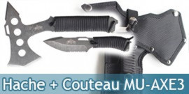 Set Hachette et Couteau Master USA MU-AXE3