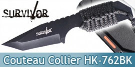 Petit Couteau de Survie Collier HK-762BK