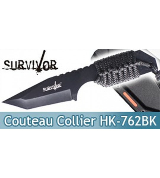 Petit Couteau de Survie Collier HK-762BK