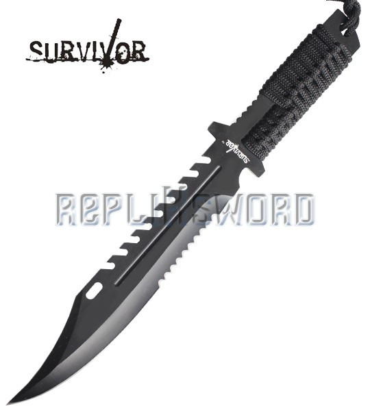 Couteau de Survie Black Survivor HK-769BK Poignard