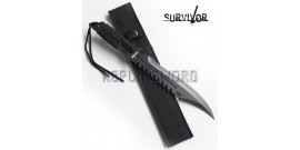 Couteau de Survie Black Survivor HK-769BK Poignard