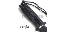 Couteau de Survie Black Survivor HK-769BK Poignard