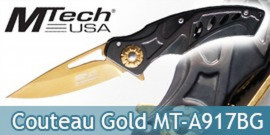 Couteau Pliant Gold Edition MT-A917BG Mtech USA