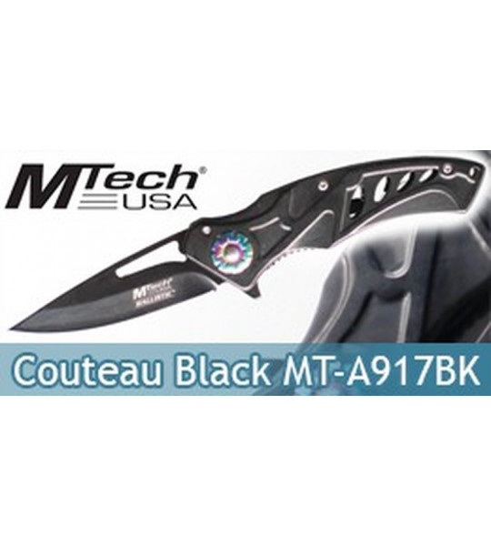 Couteau Pliant Black Edition MT-A917BK Mtech USA