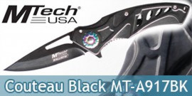 Couteau Pliant Black Edition MT-A917BK Mtech USA