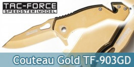 Couteau Pliant Gold Edition TF-903GD Tac Force