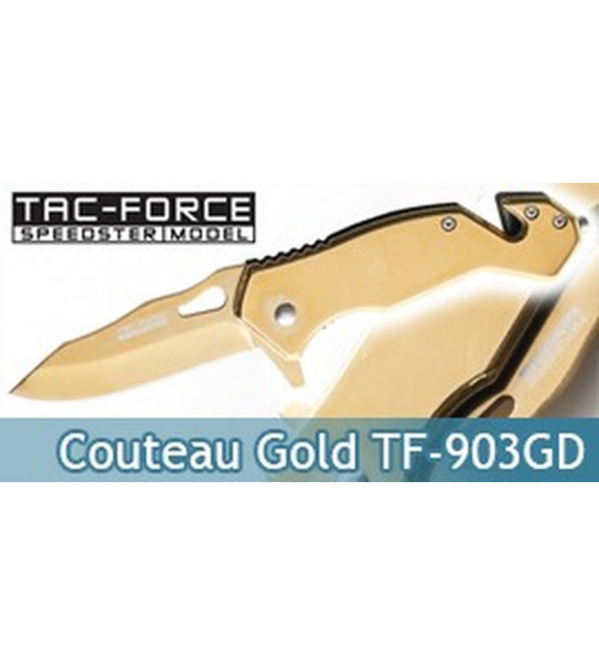 Couteau Pliant Gold Edition TF-903GD Tac Force