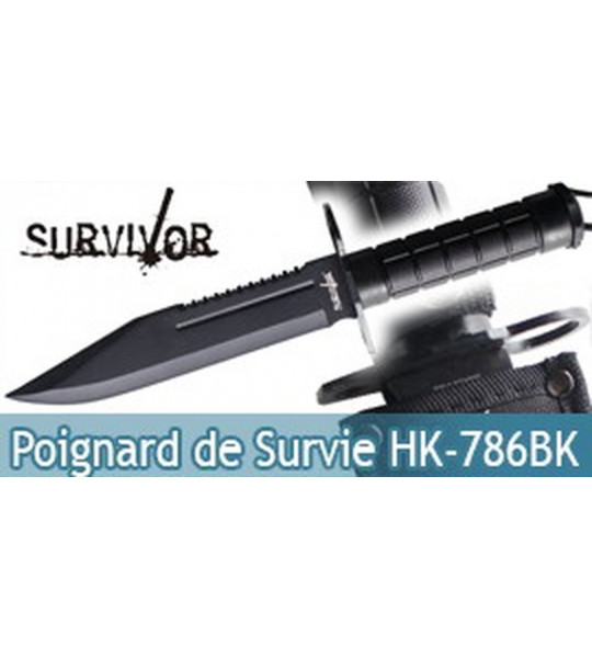 Poignard de Survie Survivor HK-786BK Dague