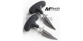 Set 2 Couteaux Push Dagger MT-20-46BK Mtech USA