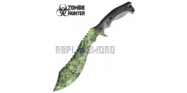 Machette Zombie Hunter Green Kukri Couteau ZB-117GN