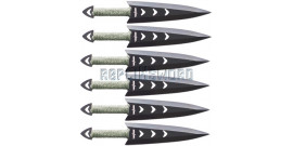 Set 6 Couteaux de Lancer Kunais Perfect Point RC-040-6