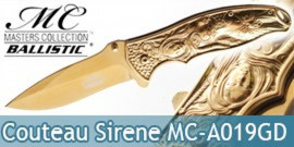 Couteau de Poche Doré Sirene Master Collection