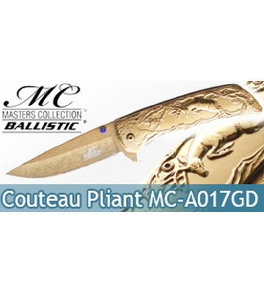 Couteau de Poche Chasseur Cerf Gold MC-A017GD