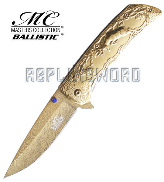 Couteau de Poche Chasseur Cerf Gold MC-A017GD