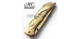 Couteau de Poche Chasseur Cerf Gold MC-A017GD