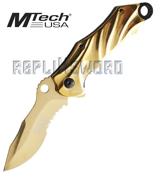 Couteau Pliant Doré Mtech USA MT-A888GD Couteau Pliant Doré Mtech USA MT-A888GD