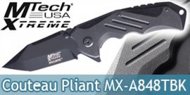 Couteau de Poche Tactique Mtech Xtreme MX-A848TBK