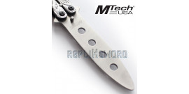 Couteau Papillon Balisong Entrainement Silver MT-872SL