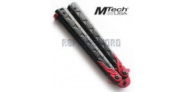 Couteau Papillon Balisong Entrainement Red MT-872RD