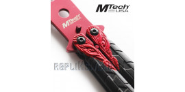 Couteau Papillon Balisong Entrainement Red MT-872RD