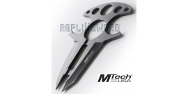 Couteau Push Dagger Neck Knife Mtech MT-20-49BK