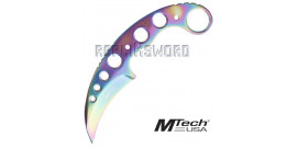 Couteau Karambit Rainbow Mteh USA MT-664TI